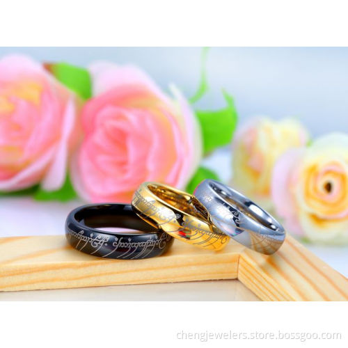 The lord of ring tungsten carbide ring